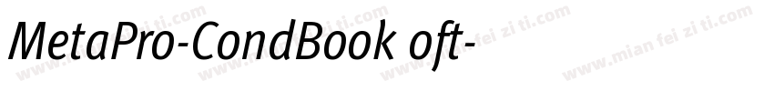 MetaPro-CondBook oft字体转换